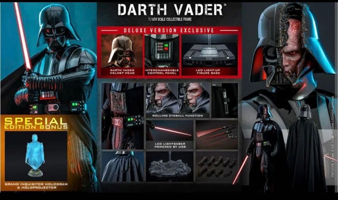 ホットトイズ　DX 28 ダース・ベイダーデラックス版　ボーナスアクセサリー付き