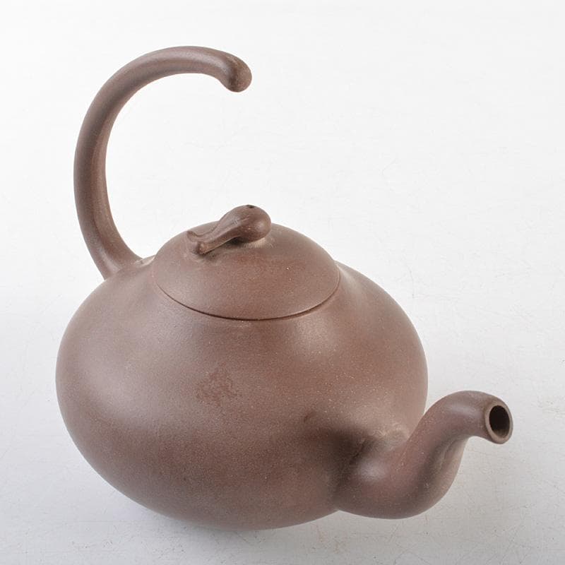 中国　紫砂　朱泥　急須　茶壷　在銘　C　R6282