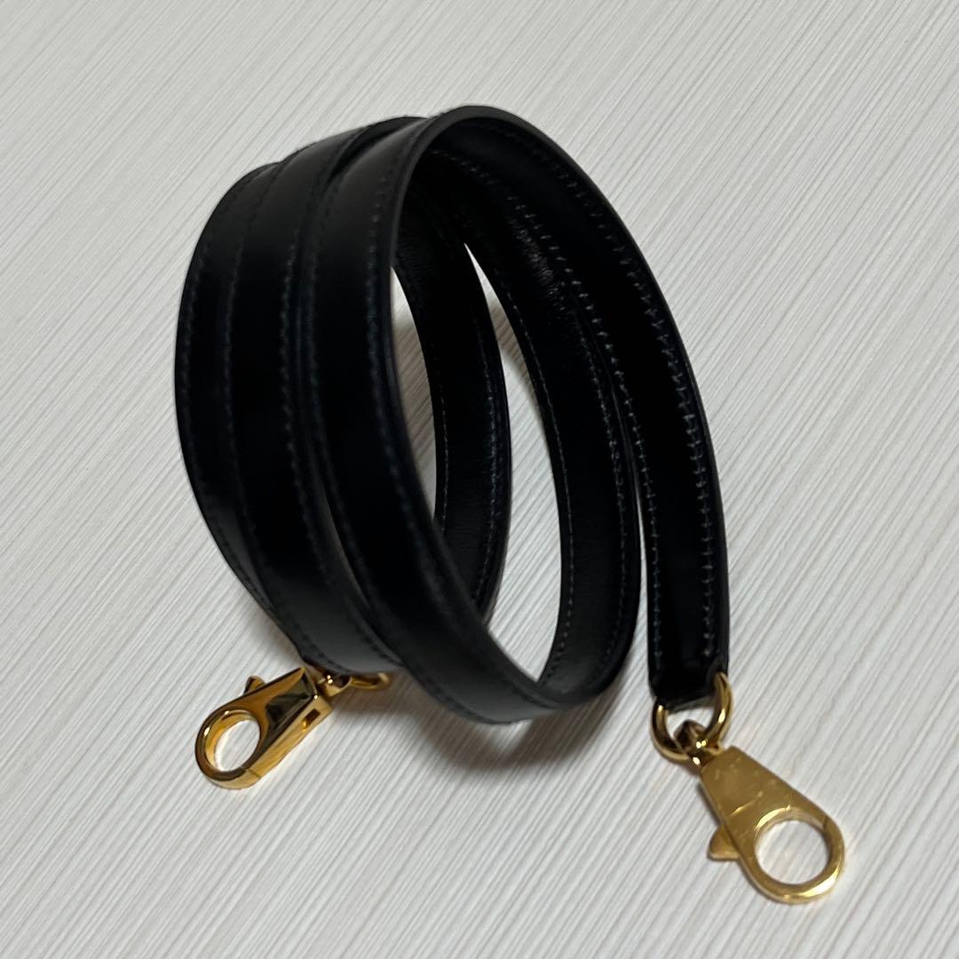 エルメス　正規品　ストラップ　クロシェット　カデナ　ブラック　ボックスカーフ