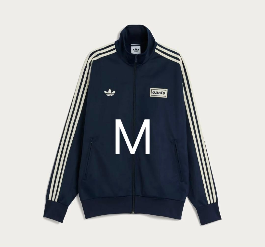 adidas x Oasis ファイヤーバード　トップ　ネイビー　未使用　M