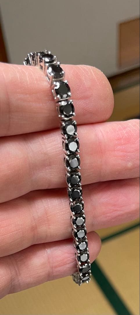ブラックモアサナイトブレスレット シルバー925