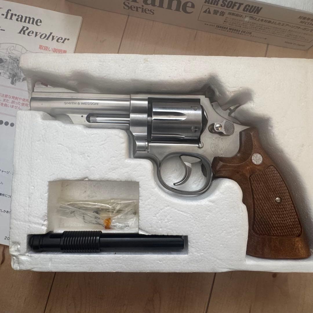 タナカ　S&W　M66　4インチ　ステンレス ジュピターフィニッシュ　ガスガン