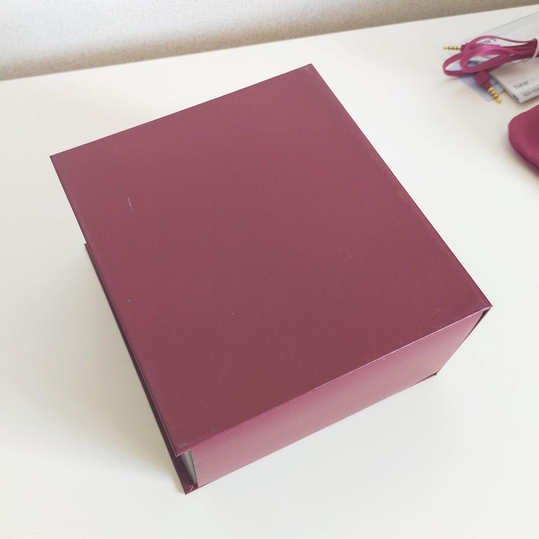 【美品】SONY ヘッドフォン h.ear on MDR-100Aボルドーピンク