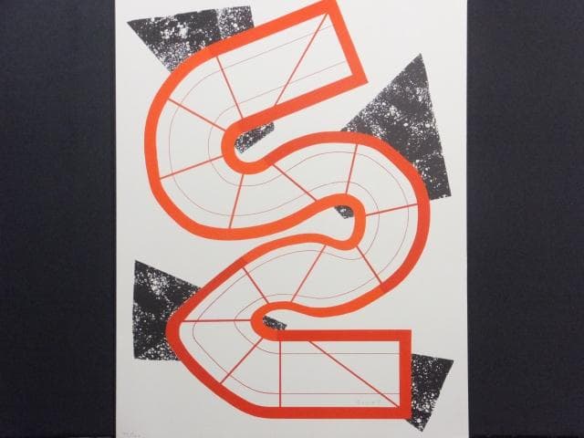 現代美術 菅井汲　直筆サイン『VARIATIONS Ⅳ』リトグラフ 0723ZA