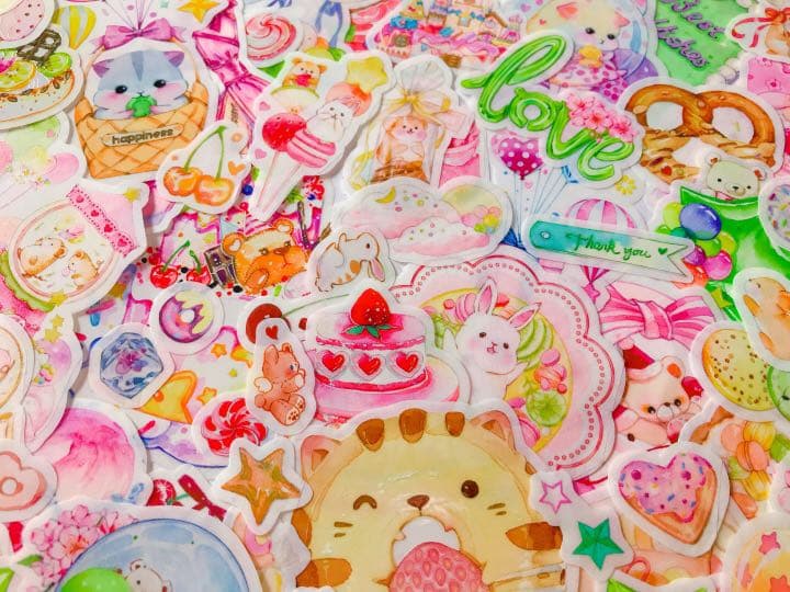 可愛いい❤️❤️フレークシール( ⸝⸝•ᴗ•⸝⸝ )アニマルmixセット♡♡