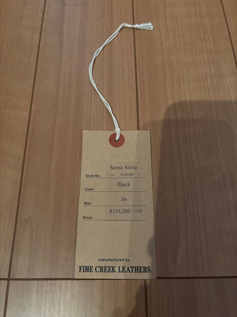 ファインクリークレザーズ　サンタアニタ　レザースポーツジャケット　36　黒　馬革