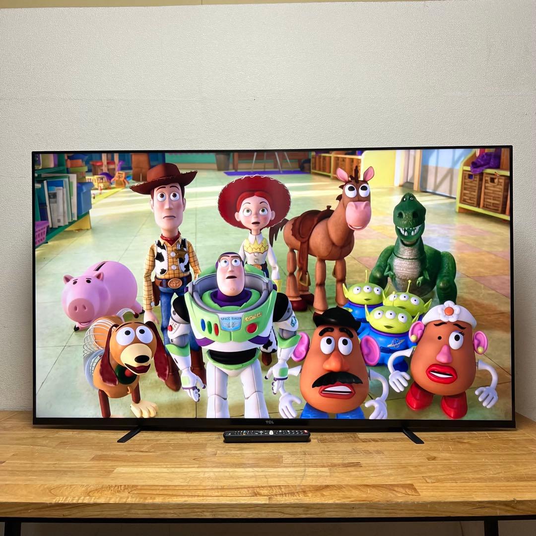 TCL 65V型 4K 液晶テレビ スマートテレビ 65P8S ネット動画アプリ