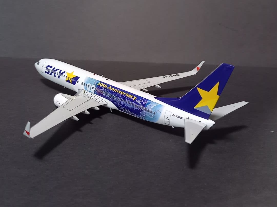 Jcwings　 1/200 スカイマーク 20周年記念塗装　JA73NQです。
