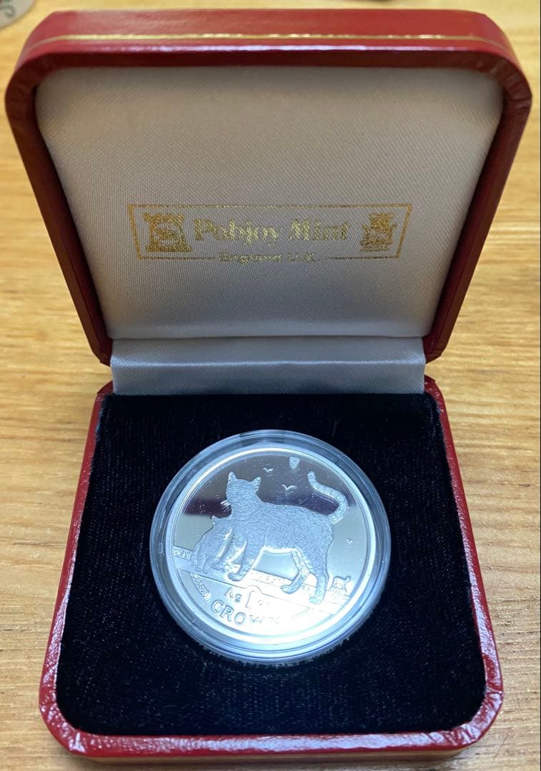 猫デザイン 1oz 銀貨 CROWN