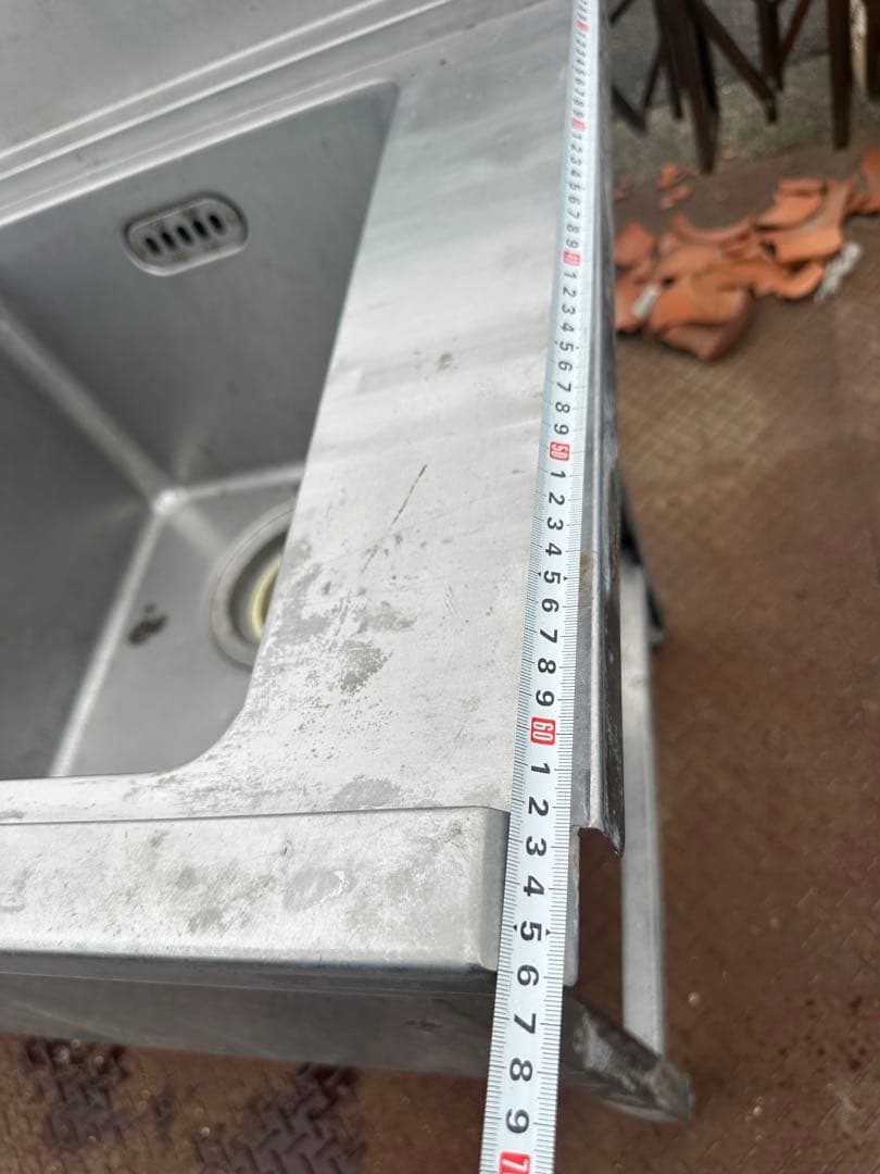 3槽シンク 1500×670×960 3層流し台 中古厨房