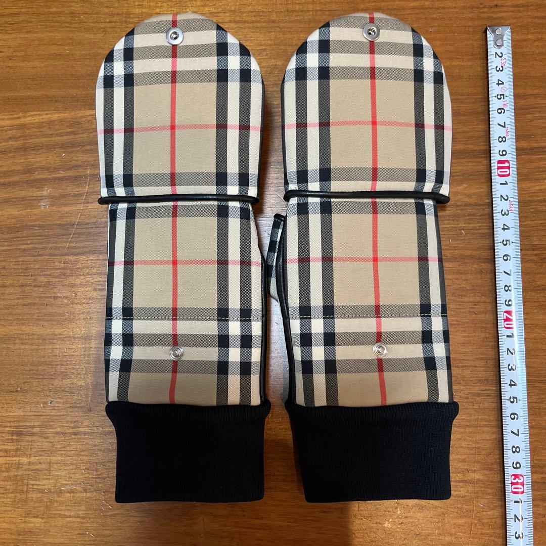 バーバリー チェック柄 指なし手袋 Sサイズ
