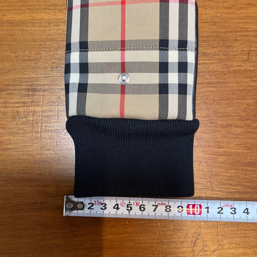 バーバリー チェック柄 指なし手袋 Sサイズ