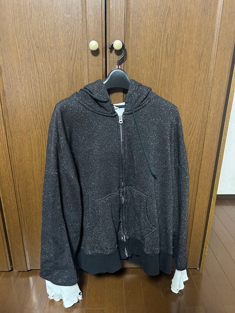 こ*ん様 ANCELLM　LAYERED ZIP-UP HOODIE アンセルム