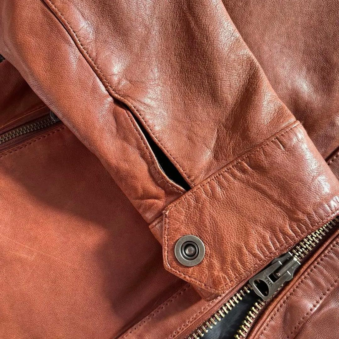 ジャケット・アウター 00s avirex sheep leather jacket brown