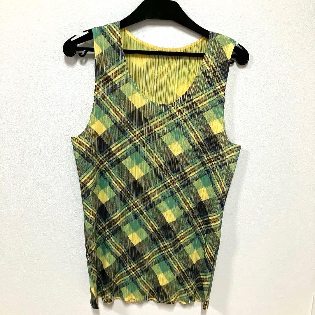 PLATS PLEASE チェック柄タンクトップ