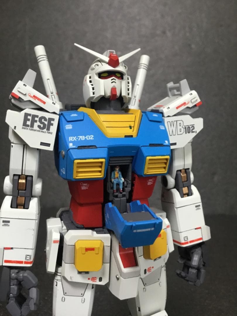 MG 1/100 RX-78-02 ガンダム オリジン 中期型 改修塗装済完成品