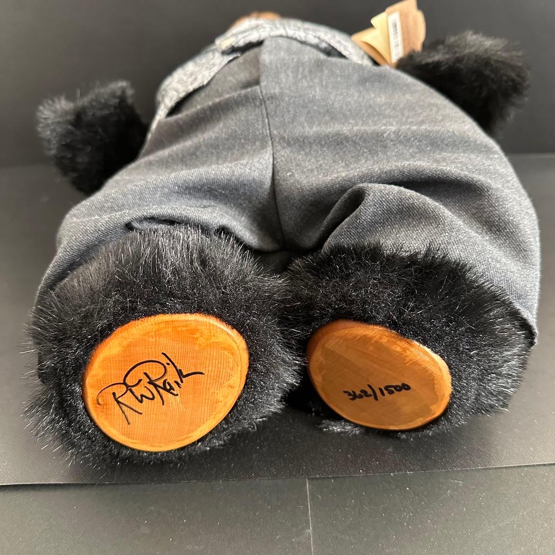 テディベア　Robert raikes bears 木彫り　海外作家レイクスベア