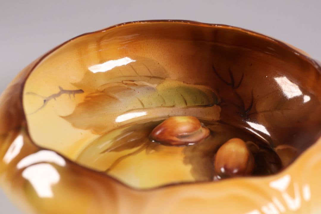 【CM291】オールドノリタケ 鉢 皿 19cm 1918年 ナッツ 陶磁器