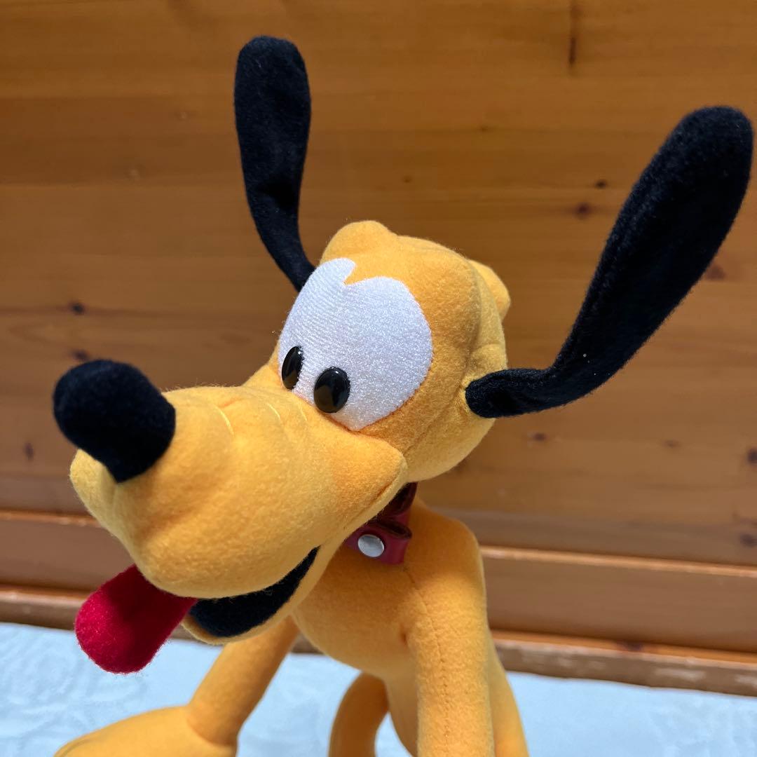 プルートぬいぐるみ(東京ディズニーランド初期)ポージング プルート ワイヤー入り