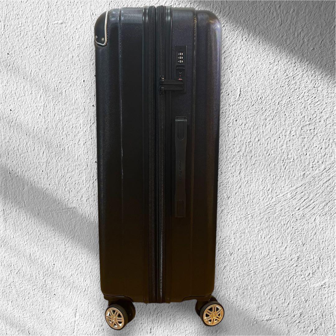 ✨旅行 出張✨スーツケース キャリーケース 拡張機能付き Lサイズ　ブラック