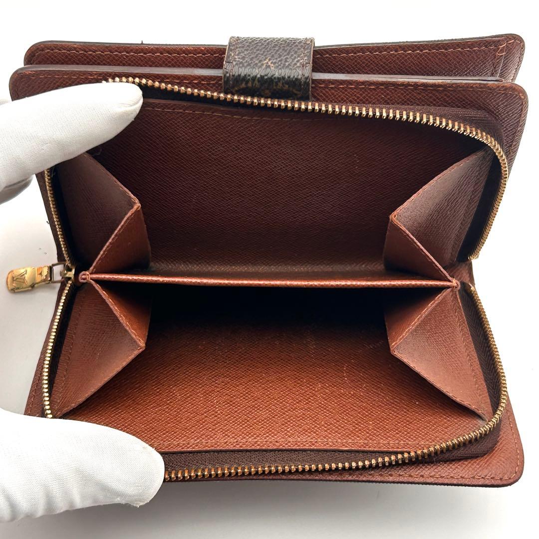 ルイヴィトン 二つ折り財布 ポルトパピエジップ ラウンドファスナー 良品