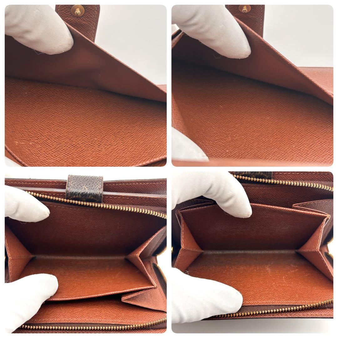 ルイヴィトン 二つ折り財布 ポルトパピエジップ ラウンドファスナー 良品