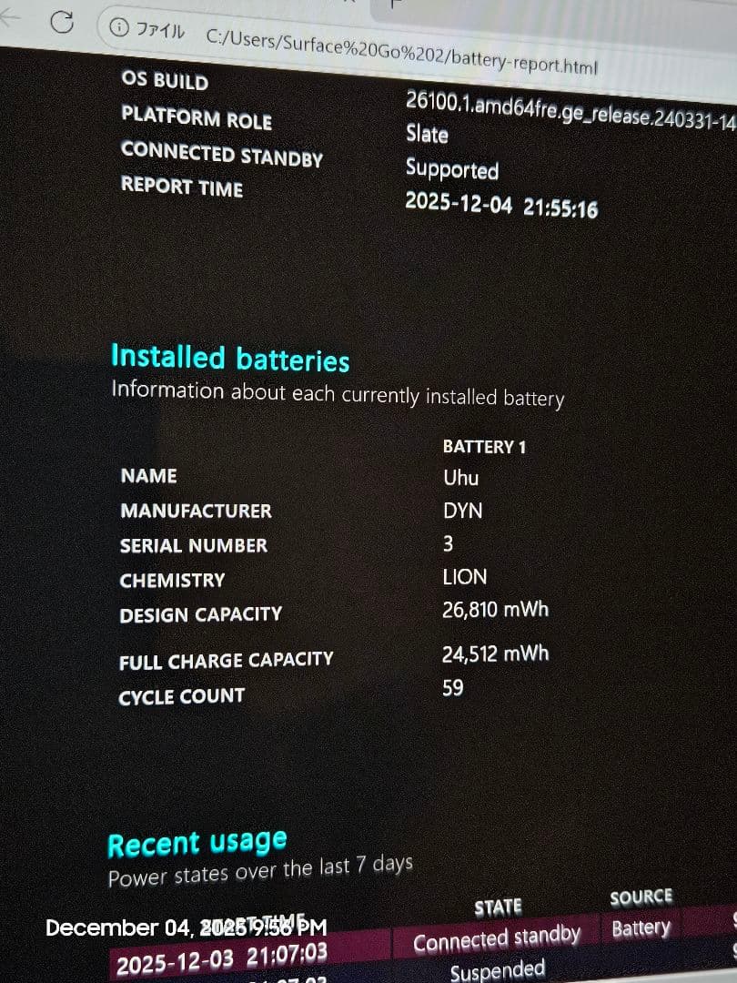 Microsoft Surface Go2 Office有り