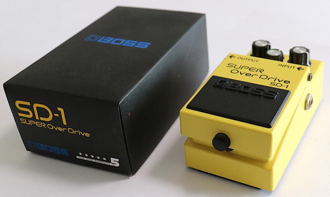 BOSS SD-1 【Super OverDrive】新同 3mシールド 電池付