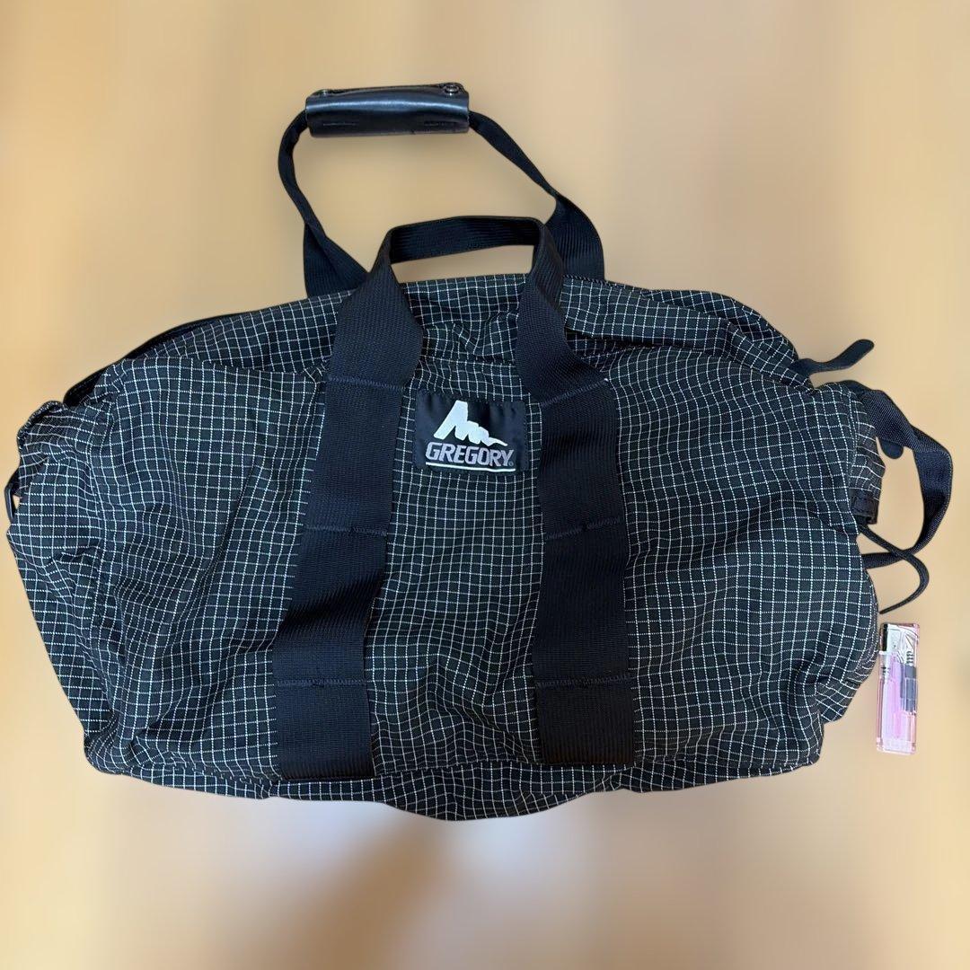 GREGORY ボストンバッグ ブラックチェック