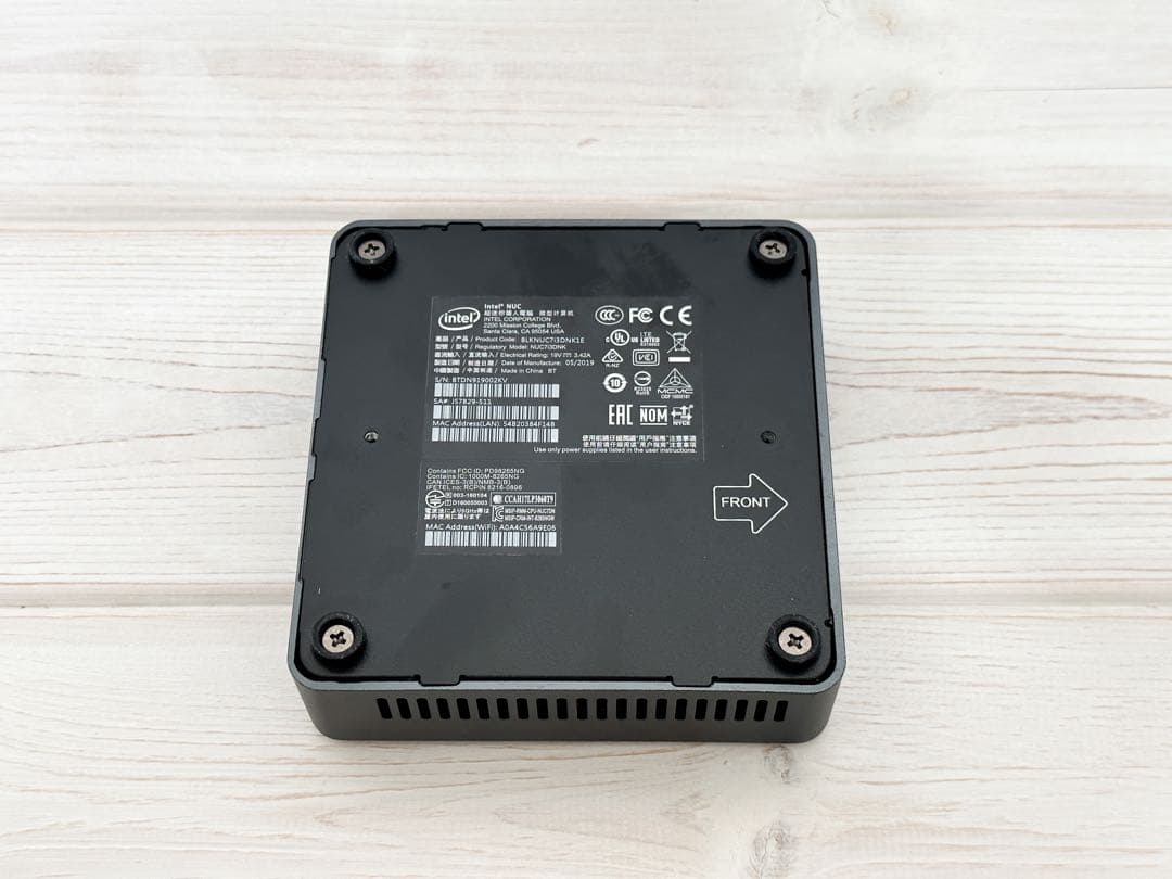 ⑤Intel NUC7i3DNK ミニPC 第7世代i3 Windows11