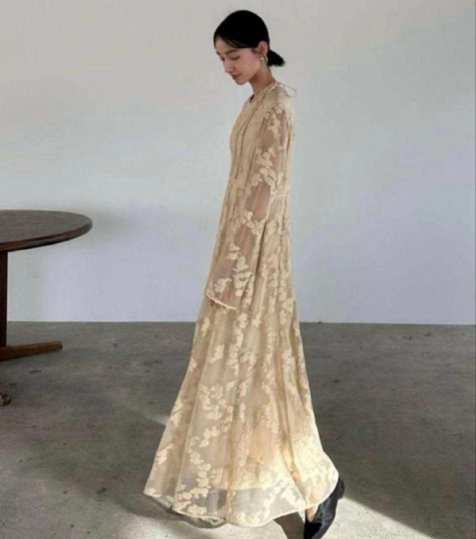 CLANE ジャガードロングワンピース　ドレス