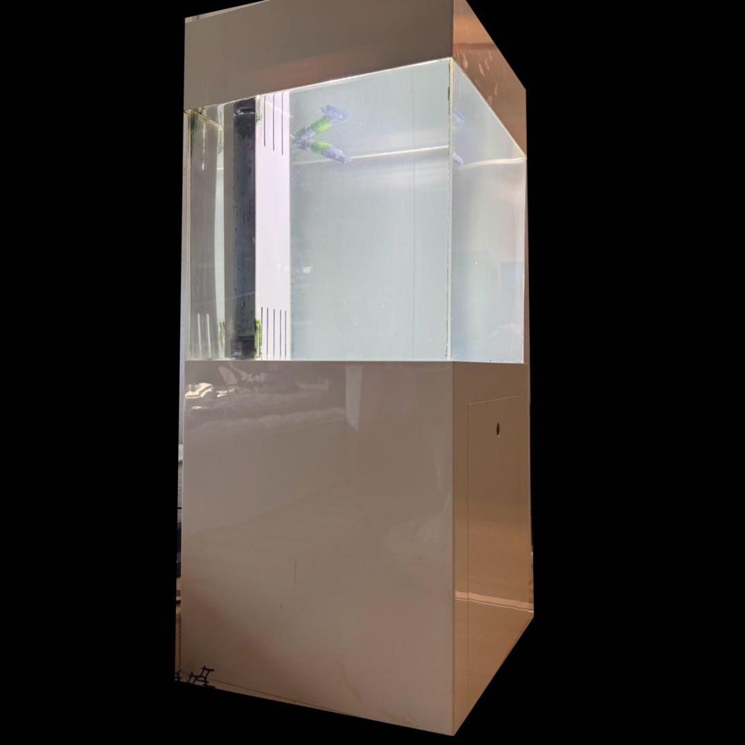 【海水等に】450 キューブ　アクリル オーバーフロー水槽セット