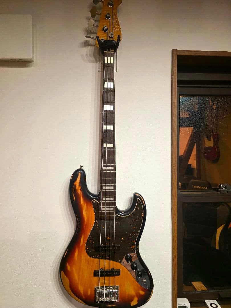 フジゲン　ジャズベース　neo classic aged トラ杢ネック