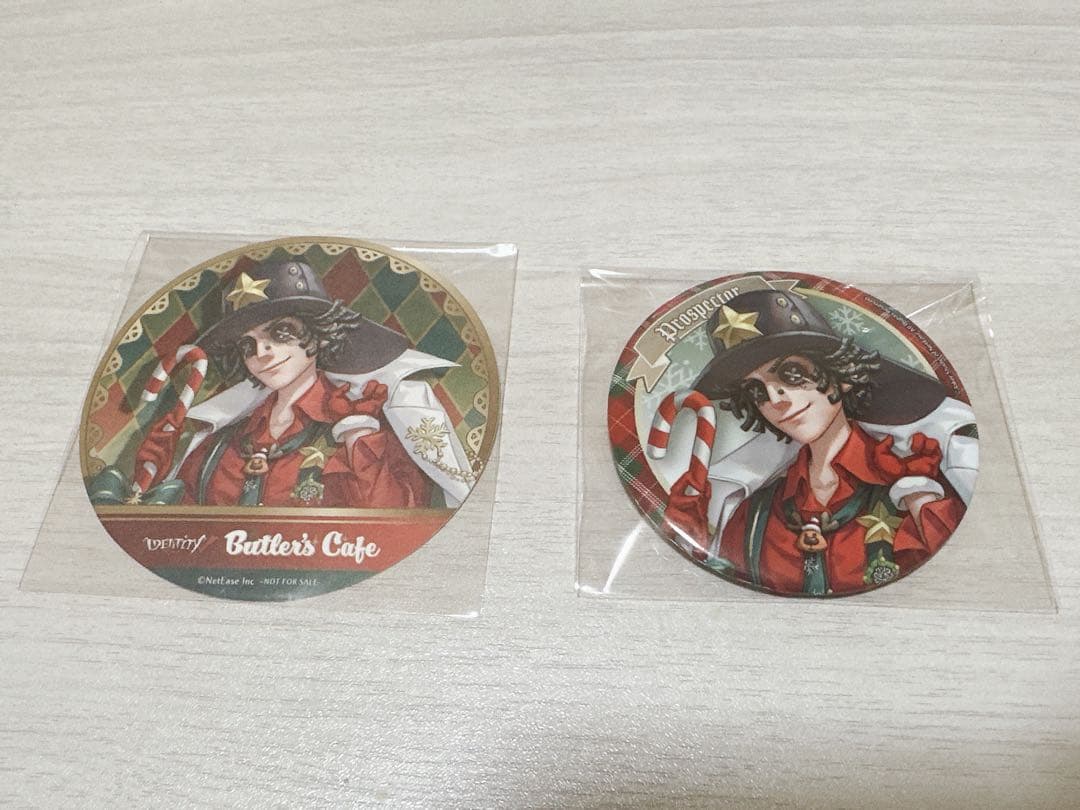 探鉱者 バトラーズカフェ 缶バッジ＆コースター クリスマス スイパラ