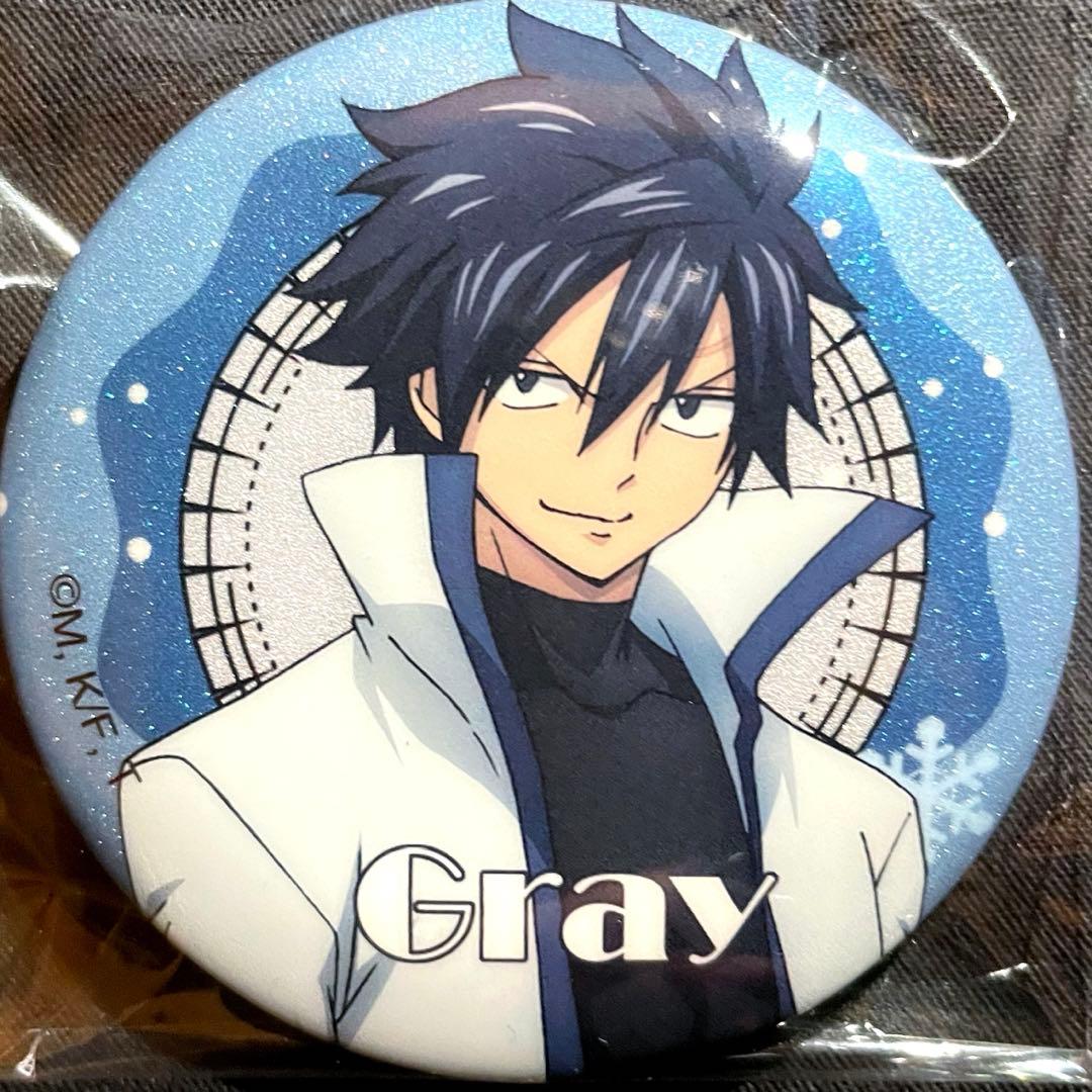 フェアリーテイル fairy tale 初期ホログラム缶バッジ グレイ 24個