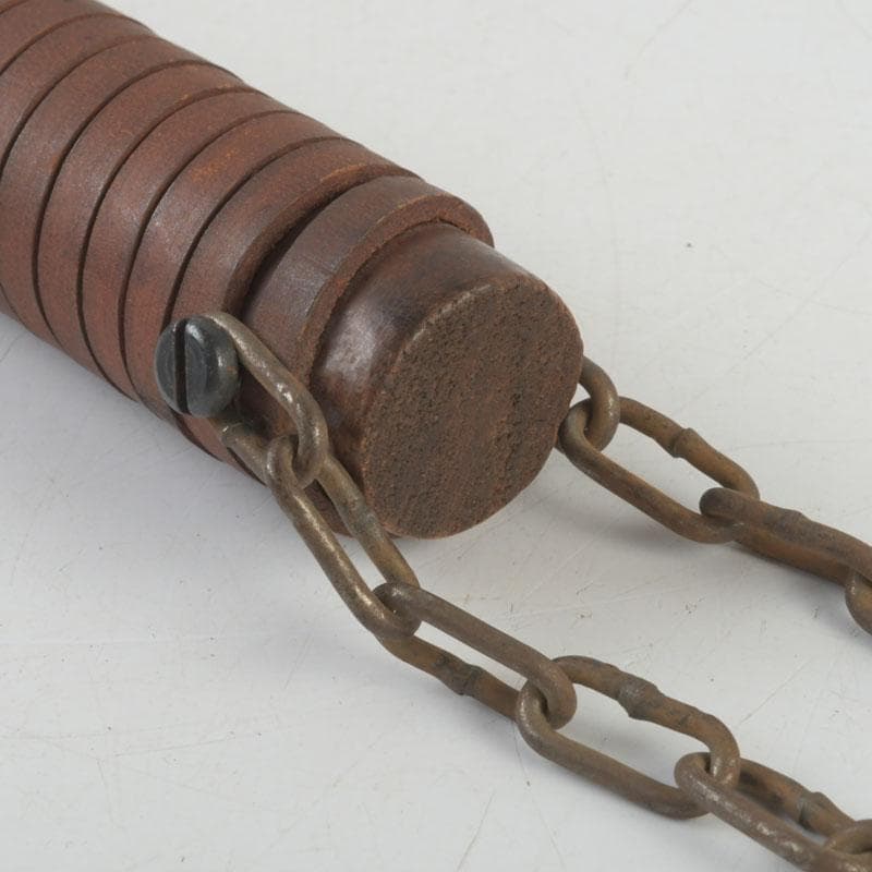 アンティーク　銅製　武具　モーニングスター　朝星棒　装飾品　N　9360