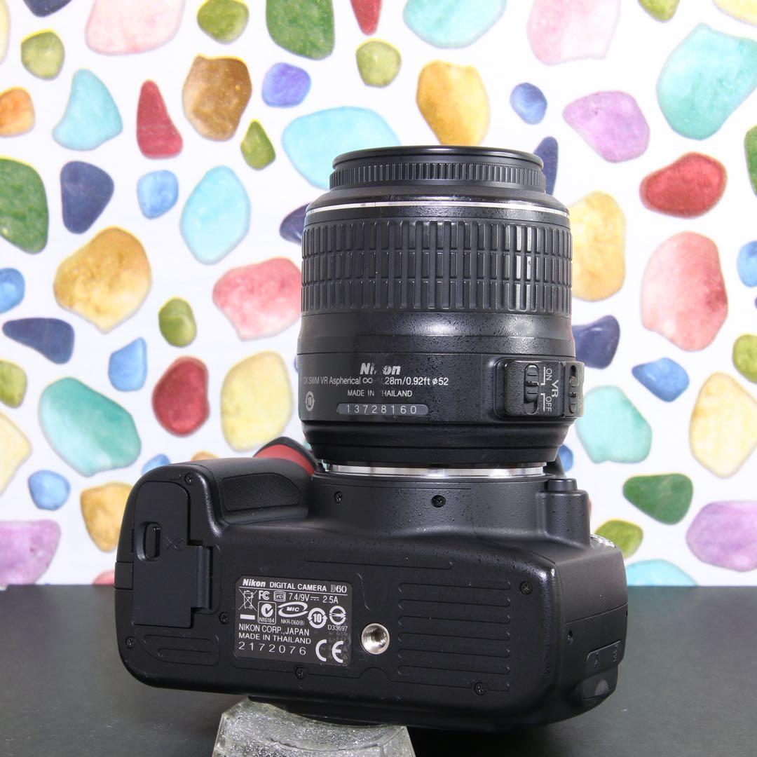 ♥︎◇NIKON ニコン D60 ◇スマホ転送♪ ◇ショット数極少♪
