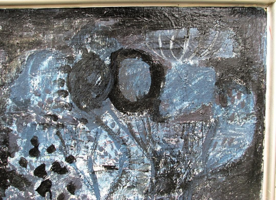 尼崎～西宮～伊丹,前衛美術,埋もれた鬼才,西口典子「無題」30号油彩,新発見！