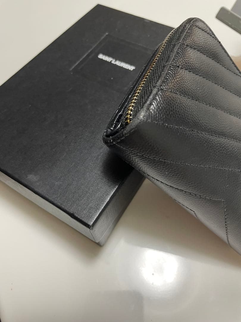 ◎SAINTS LAURENT サンローラン2つ折りコンパクト財布