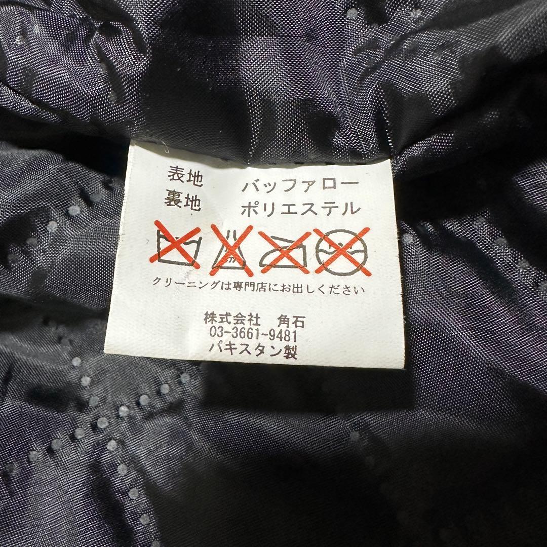 専用★美品✨ホーンワークス　シングルライダースジャケット　ブラック　バッファロー