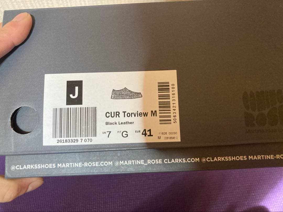 靴 ku.h25ss Clarks Martine Rose Torview