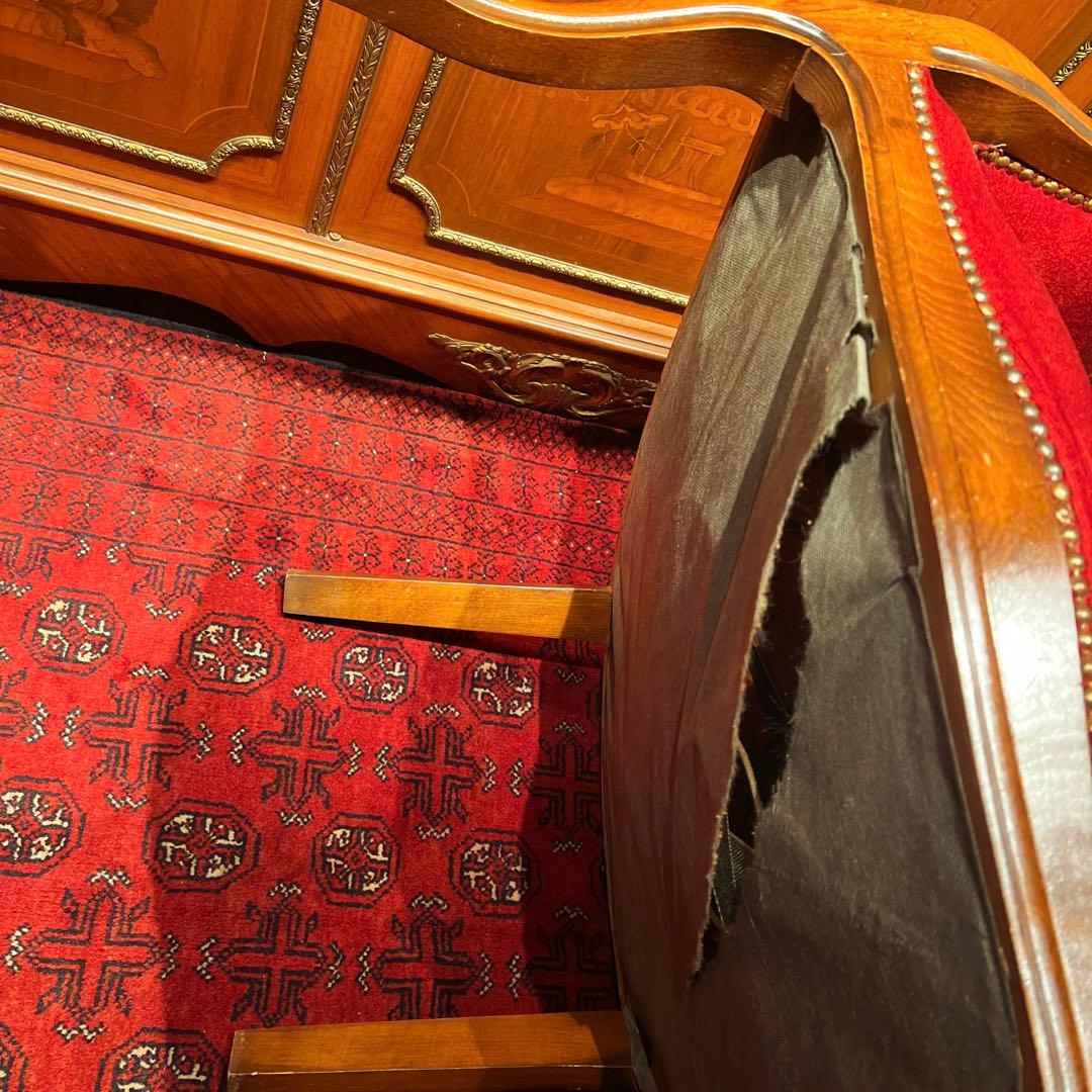 ラルフローレン・ブティック什器　ビクトリアンレッドチェア　ヴィンテージ