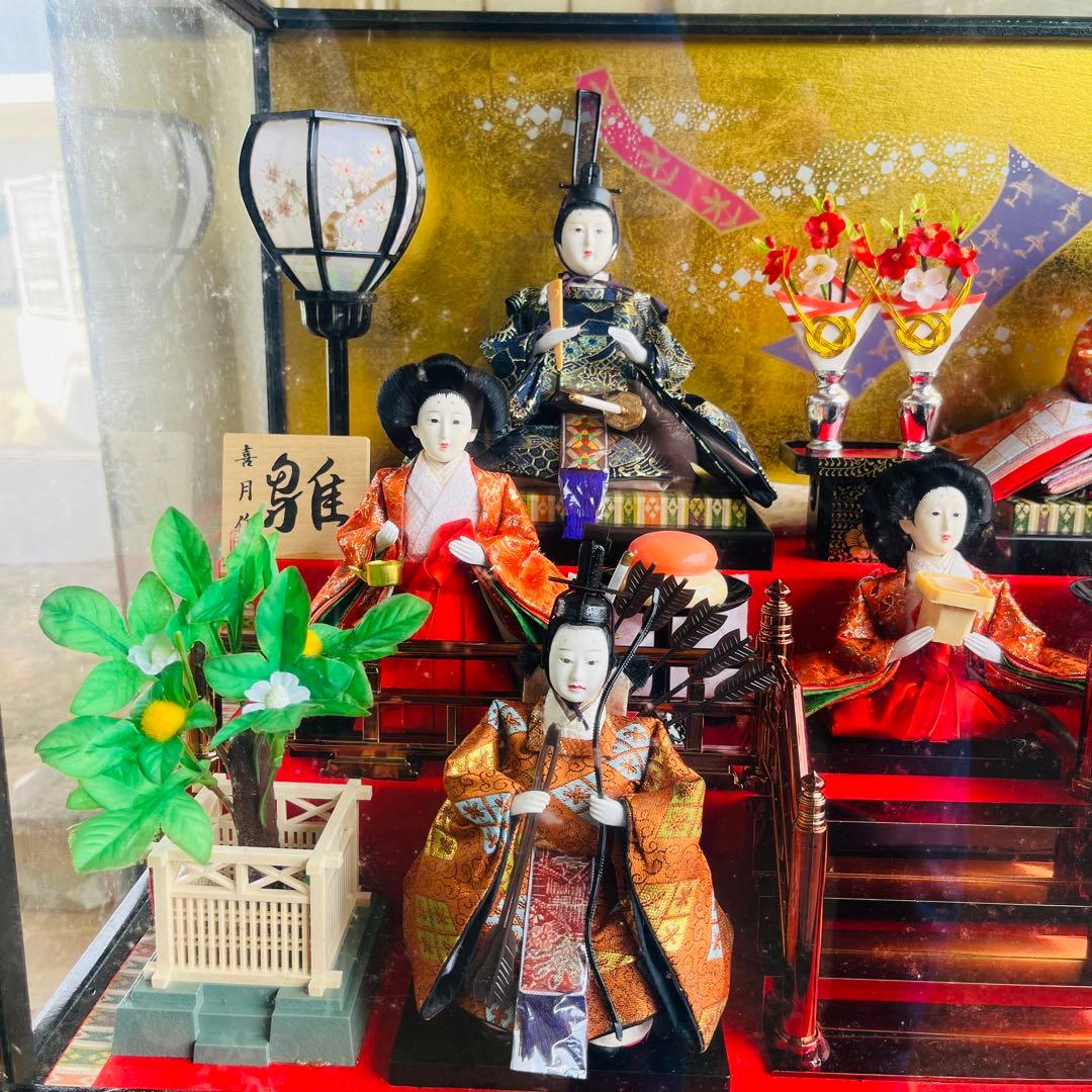 【ひな祭りに】 ひな人形　オルゴール付き　電気付き