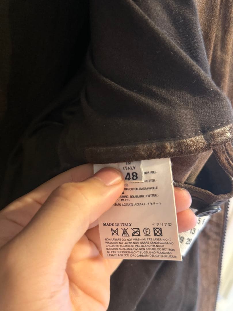 花*う様 martin margiela 八の字ベイクドレザー ライダース　レザ