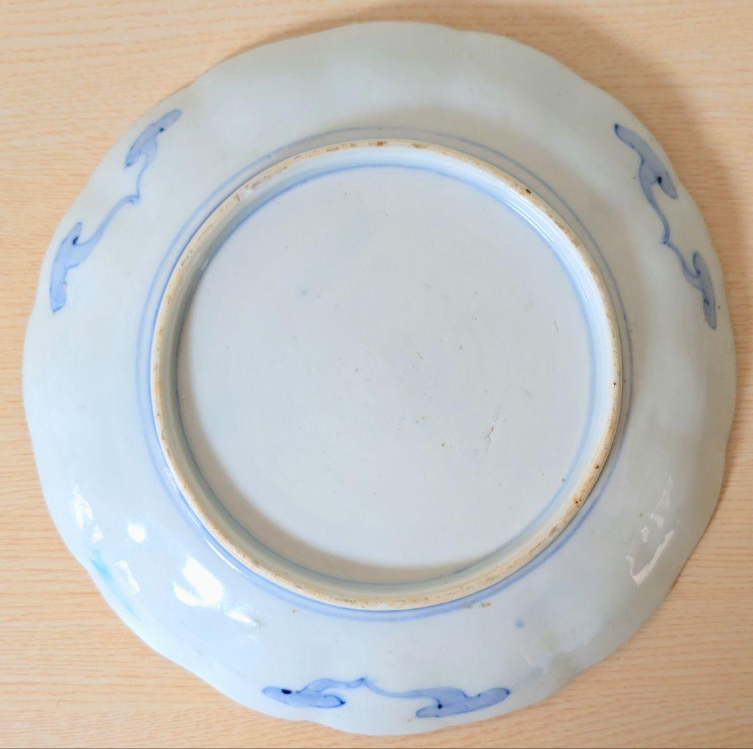 江戸中期 色絵古伊万里 金襴手 花蝶 青花 染付 金彩