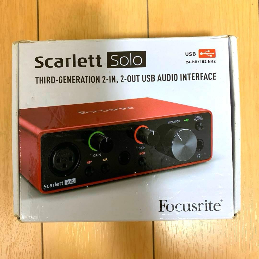 Focusrite Scarlett Solo オーディオインターフェース