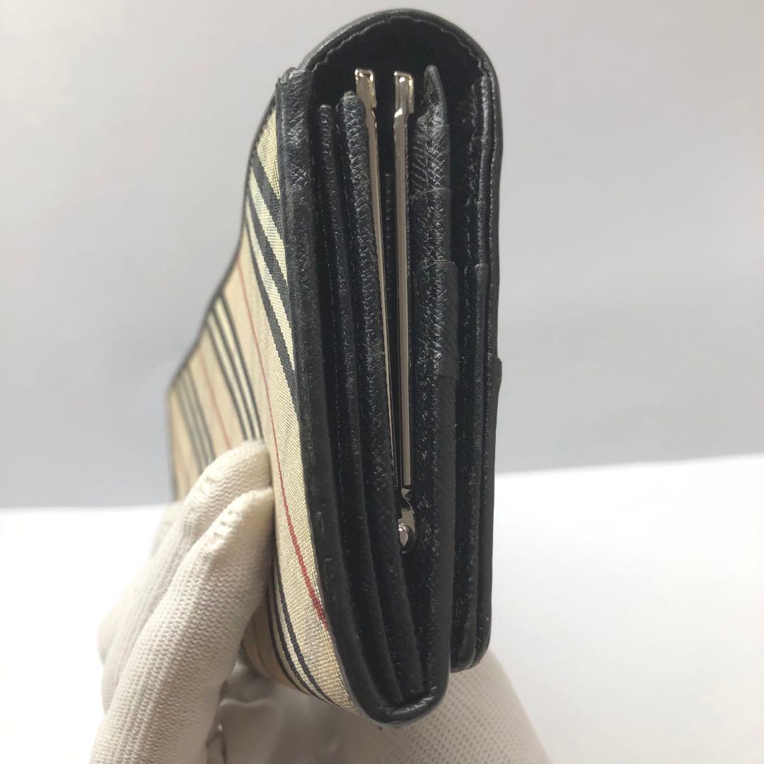 Burberry バーバリー　ノバチェック　長財布　がま口