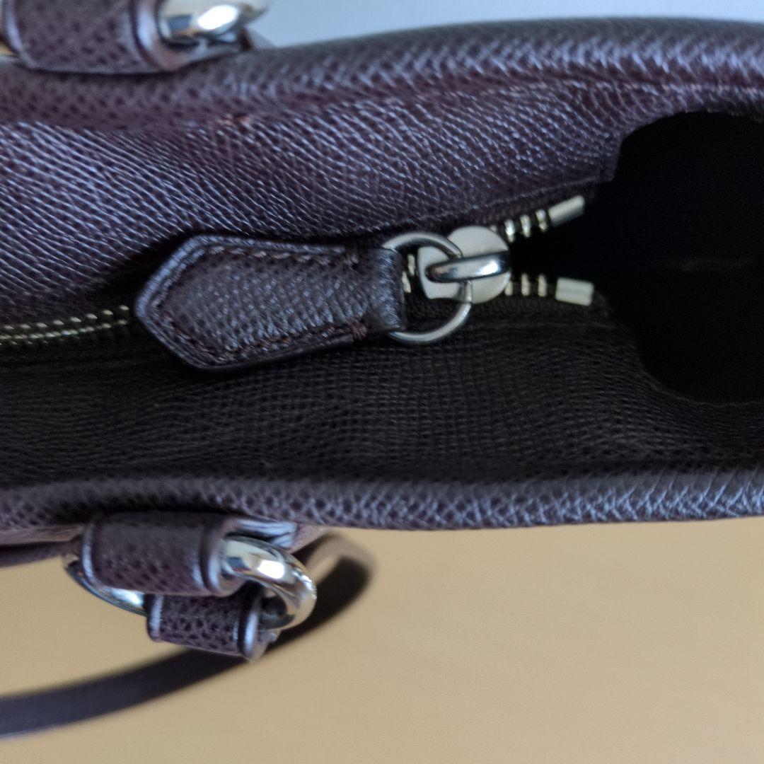 ✿未使用に近い✿　コーチ　トートショルダーバッグ　ブラウン　レザー