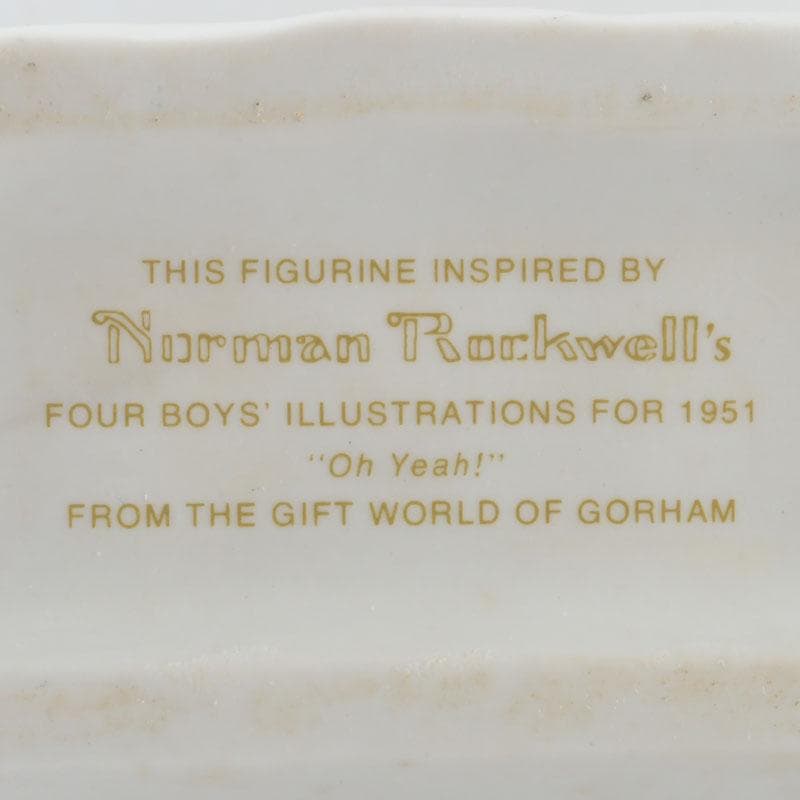 ノーマンロックウェル　フィギュリン　陶器人形　置物　C　9303