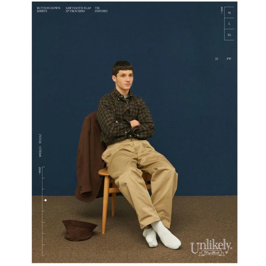 新品 Unlikely Sawtooth Flap 2P Trousers M